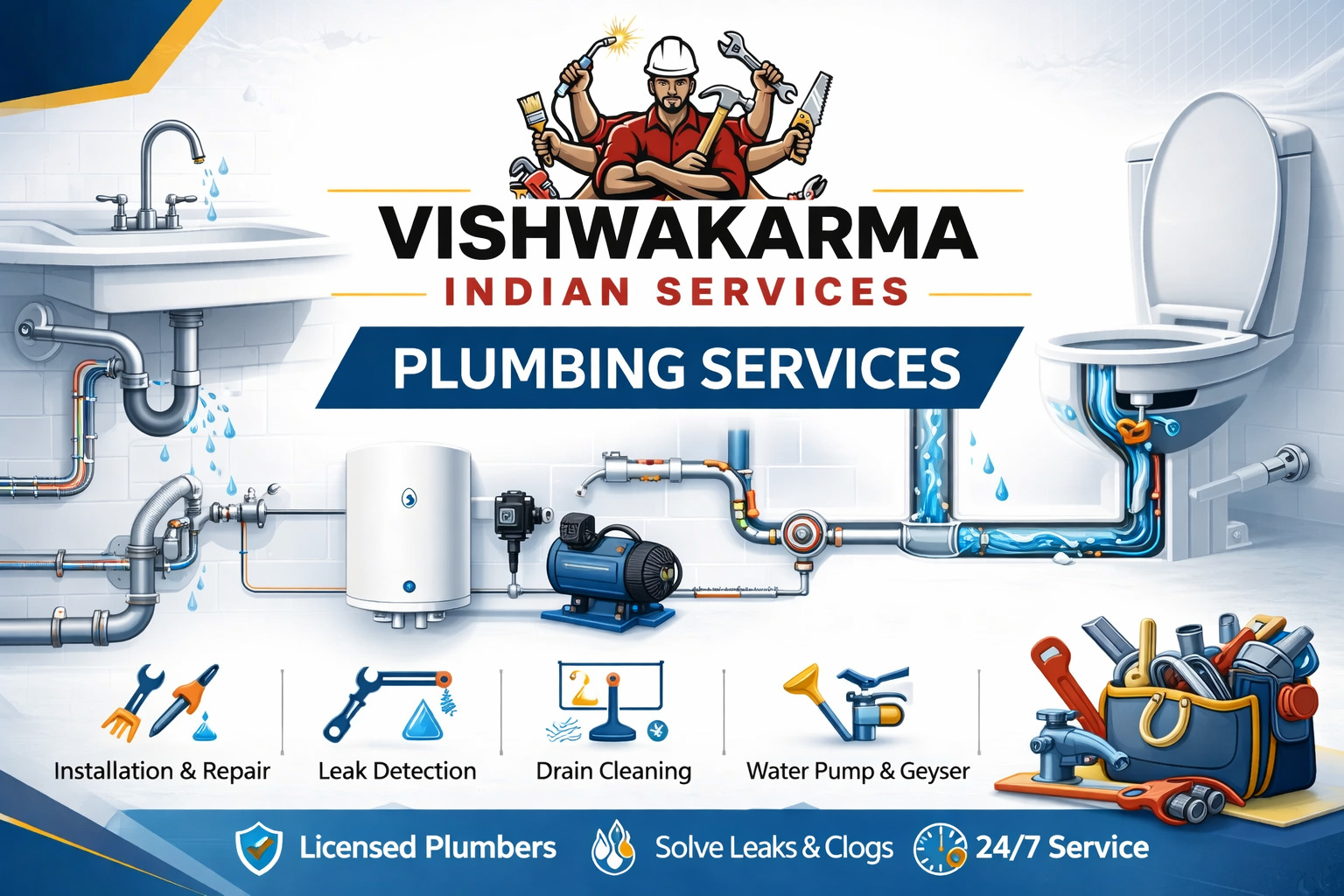 24x7 Plumbing Services in Delhi NCR | Leak Detection & Repair